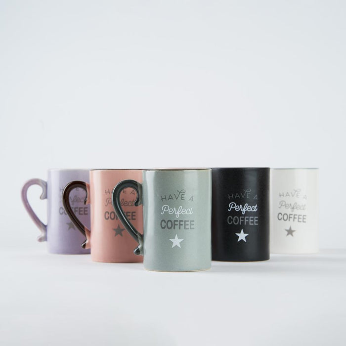 Kahve Temalı 220 ML Porselen Fincan