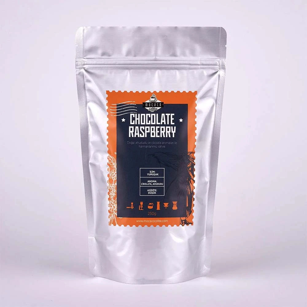 Ahududu-Çikolata Aromalı Filtre Çekirdek Kahve 250 gr - Mocaco Coffee